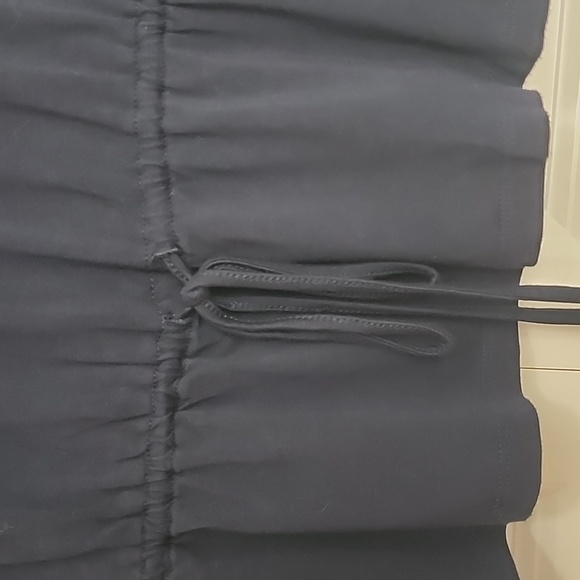 Michael Kors Navy Blue V-Neck Tie Waist Tunic SZ Large - Picture 4 of 8